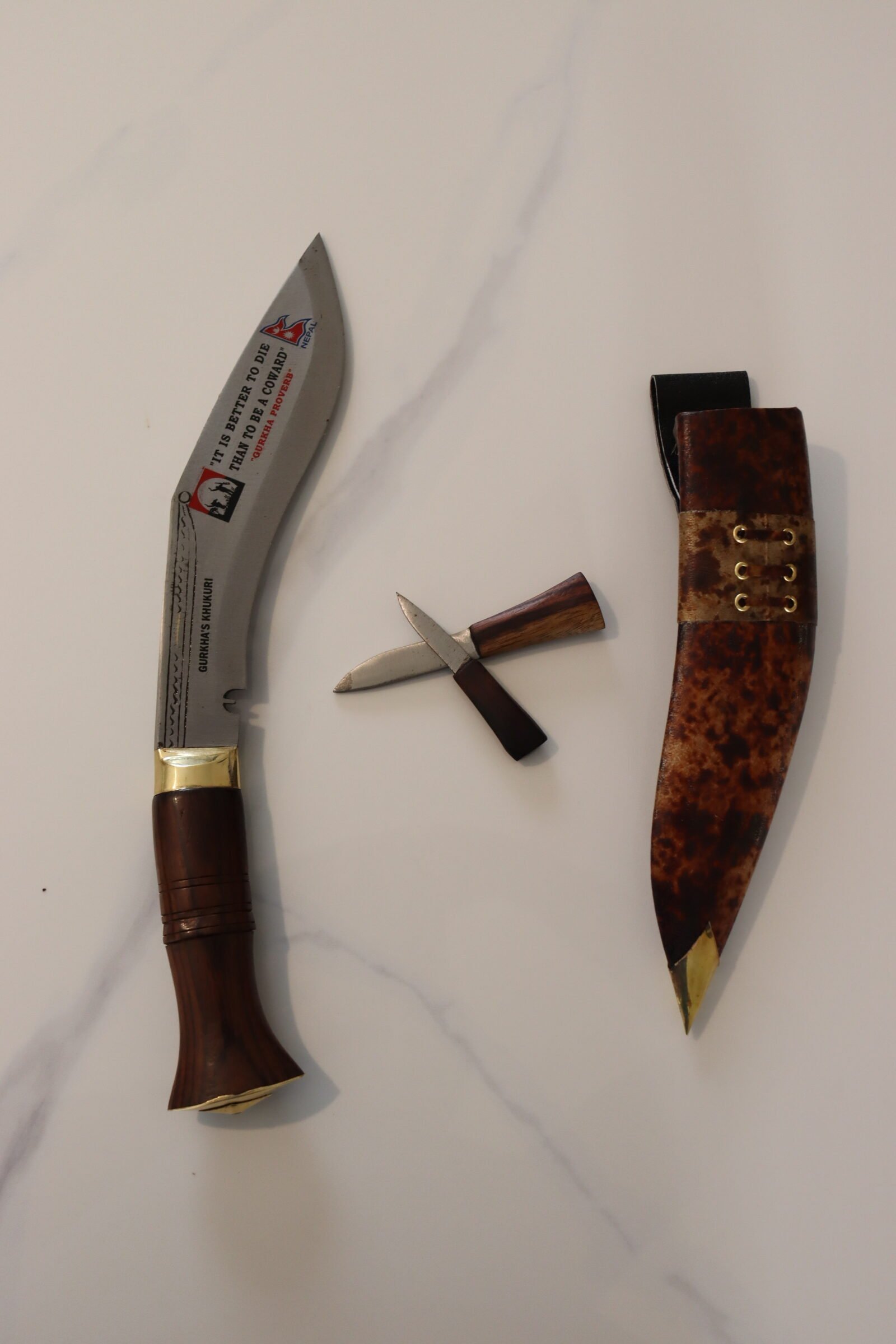 8" Permanent Etching Khukuri – Handmade Traditional Knife from Nepal