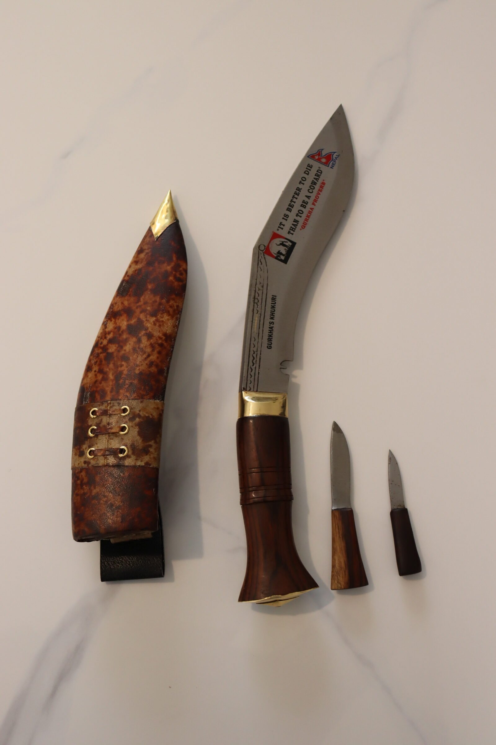 8" Permanent Etching Khukuri – Handmade Traditional Knife from Nepal