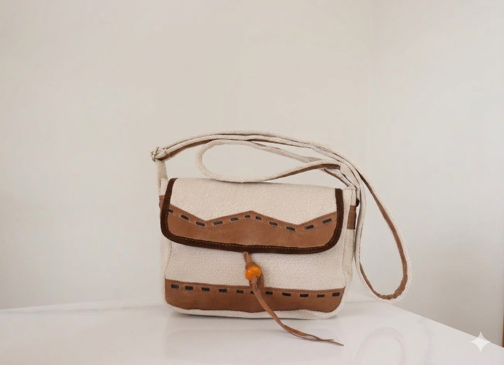 Handcrafted Artisan Crossbody Messenger Bag