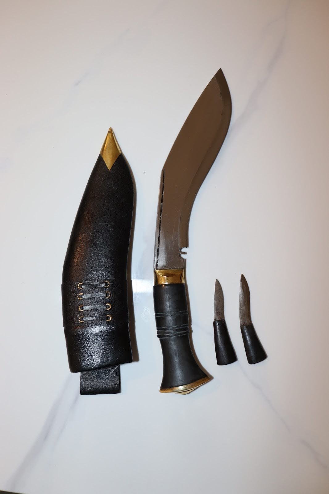 9" Original Nepal Army Khukuri Knife – Handmade Gurkha Khukri with matte Sheath