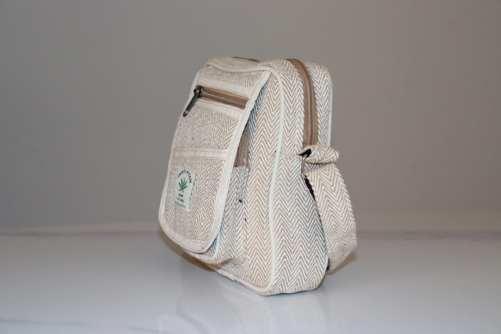 Bohemian Woven Crossbody Bag With Front Pocket