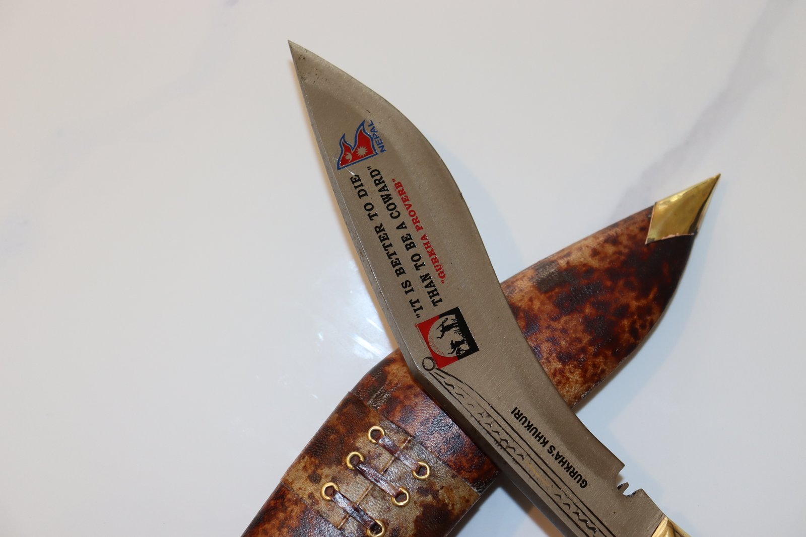 8" Permanent Etching Khukuri – Handmade Traditional Knife from Nepal